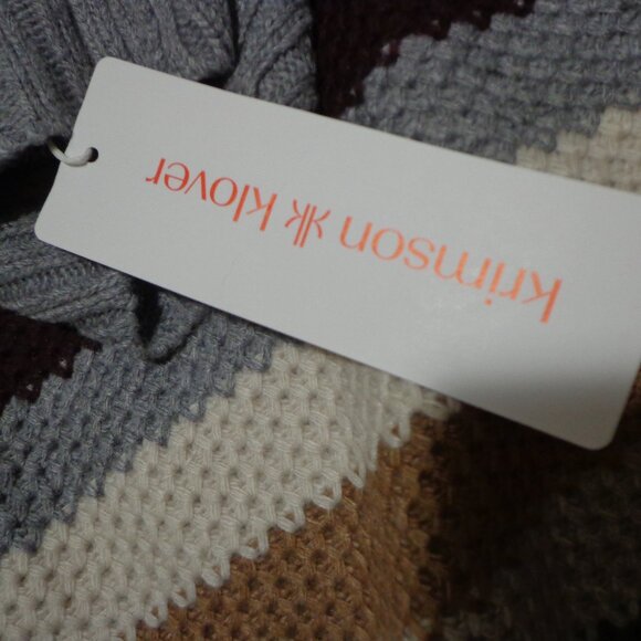 NWT Krimson Klover Jill Sweater L Turtleneck Stripes Merino Wool/Alpaca - Picture 11 of 16